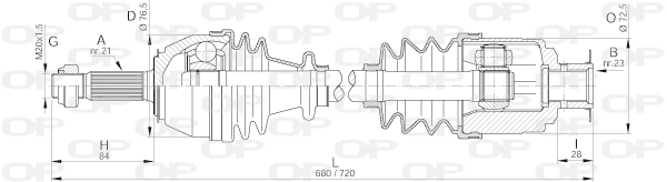 Drive Shaft (DRS6011.00)