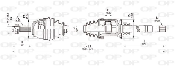 Drive Shaft (DRS6341.00)