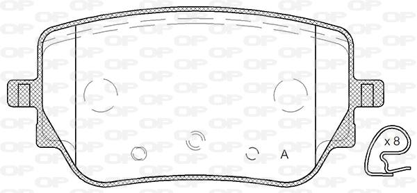 Brake Pad Set, disc brake (BPA1829.00)