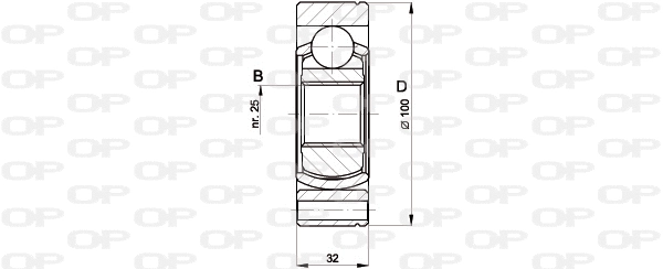 Joint Kit, drive shaft (CVJ5399.20)