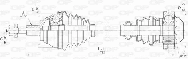 Drive Shaft (DRS6407.00)