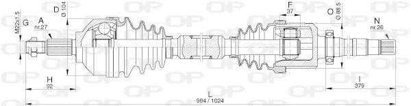 Drive Shaft (DRS6320.00)