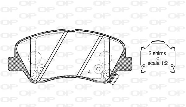 Brake Pad Set, disc brake (BPA1488.02)