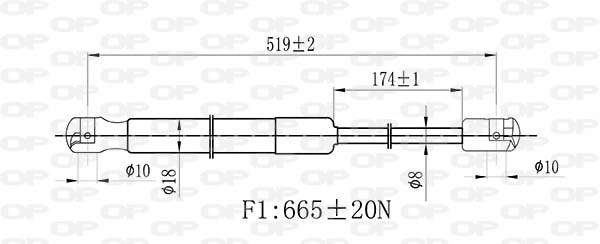 Gas Spring, boot/cargo area