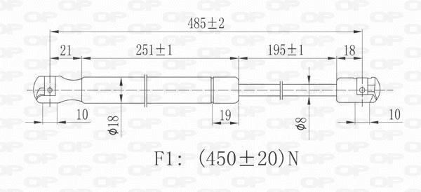 Gas Spring, boot/cargo area
