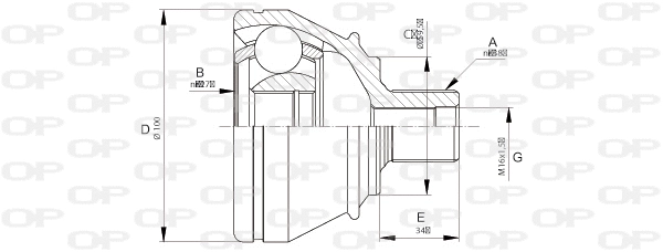 Joint Kit, drive shaft (CVJ5667.10)