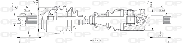 Drive Shaft (DRS6161.00)