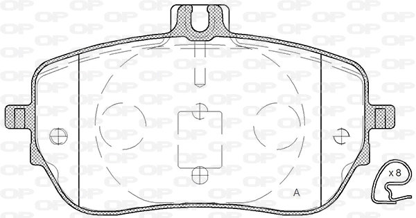 Brake Pad Set, disc brake (BPA1827.00)