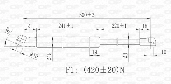 Gas Spring, boot/cargo area