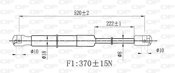 Gas Spring, boot/cargo area