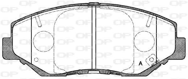 Brake Pad Set, disc brake (BPA0899.00)