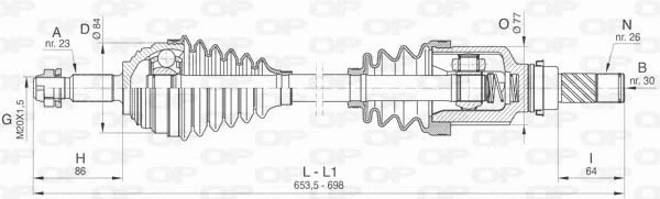 Drive Shaft (DRS6447.00)
