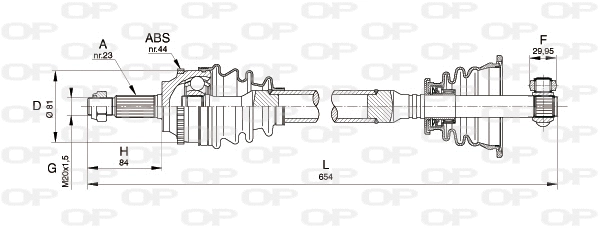 Drive Shaft (DRS6110.00)