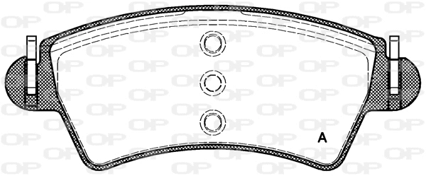 Brake Pad Set, disc brake (BPA0726.10)