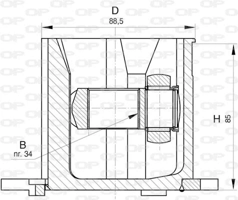 Joint Kit, drive shaft (CVJ5824.20)
