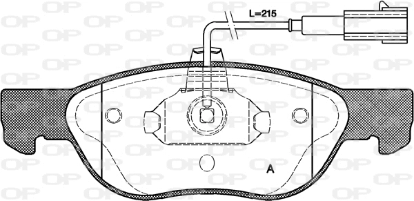Brake Pad Set, disc brake (BPA0587.21)
