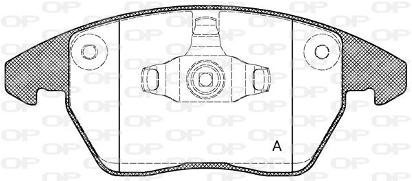 Brake Pad Set, disc brake (BPA1030.10)