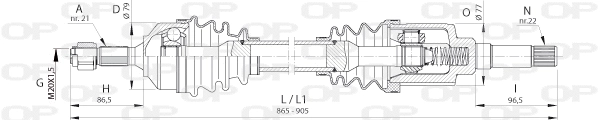 Drive Shaft (DRS6391.00)