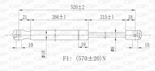 Gas Spring, boot/cargo area