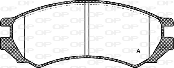 Brake Pad Set, disc brake (BPA0344.00)