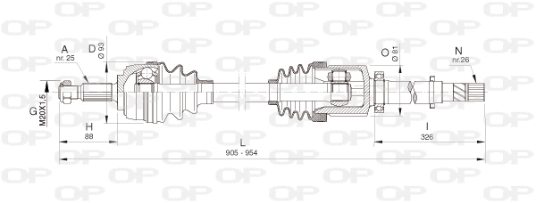 Drive Shaft (DRS6386.00)