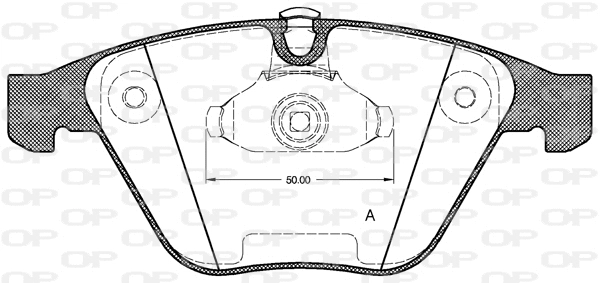 Brake Pad Set, disc brake (BPA0857.00)