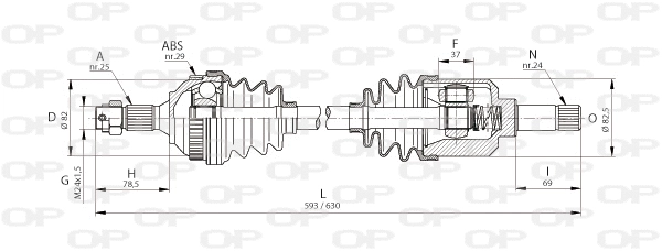 Drive Shaft (DRS6044.00)