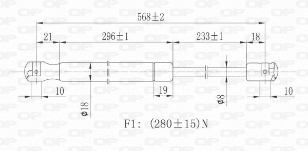 Gas Spring, boot/cargo area