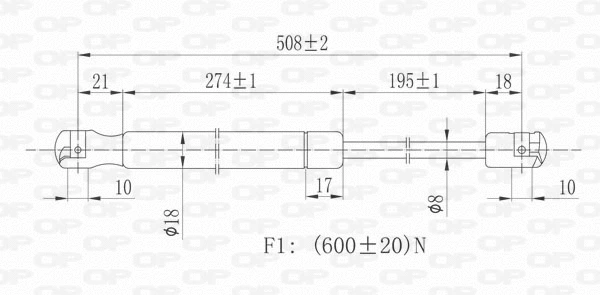 Gas Spring, boot/cargo area