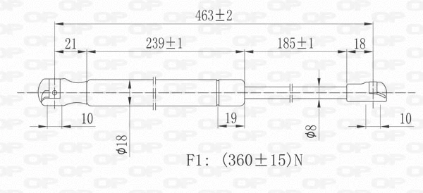 Gas Spring, boot/cargo area