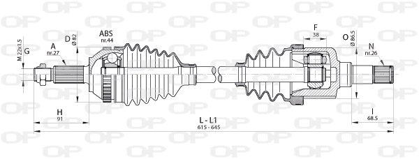 Drive Shaft (DRS6323.00)
