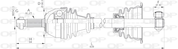 Drive Shaft (DRS6020.00)