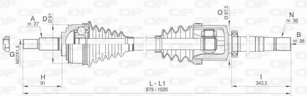 Drive Shaft (DRS6481.00)