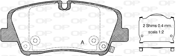 Brake Pad Set, disc brake (BPA1687.00)