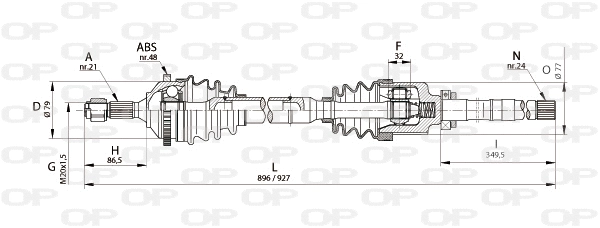 Drive Shaft (DRS6126.00)