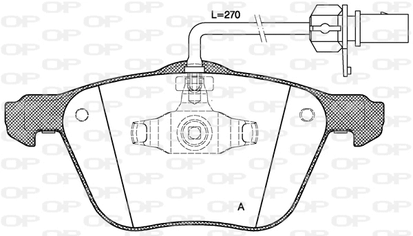 Brake Pad Set, disc brake (BPA0836.02)