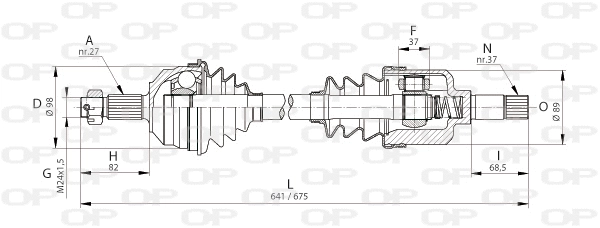 Drive Shaft (DRS6050.00)
