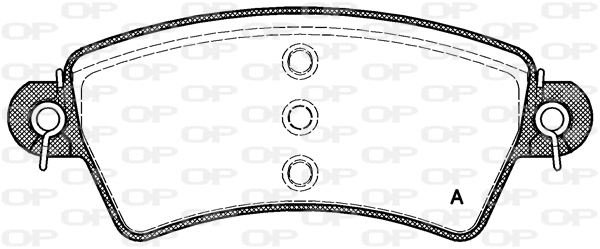 Brake Pad Set, disc brake (BPA0726.00)
