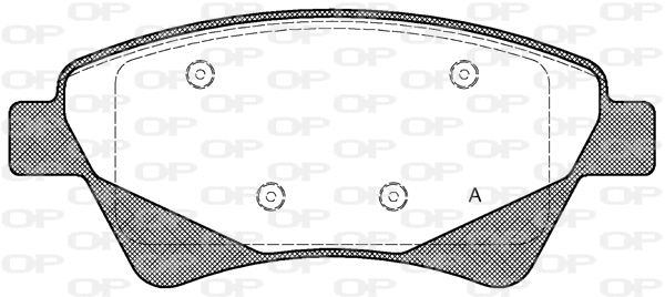 Brake Pad Set, disc brake (BPA0976.20)