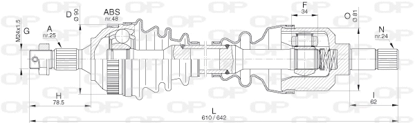 Drive Shaft (DRS6272.00)