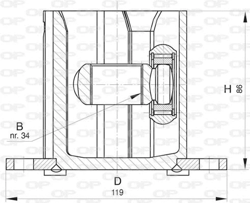 Joint Kit, drive shaft (CVJ5817.20)