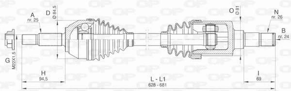 Drive Shaft (DRS6411.00)