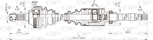 Drive Shaft (DRS6266.00)