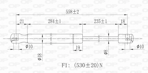 Gas Spring, boot/cargo area