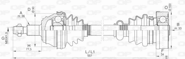 Drive Shaft (DRS6422.00)