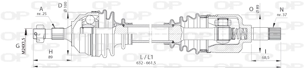 Drive Shaft (DRS6392.00)