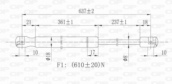 Gas Spring, boot/cargo area