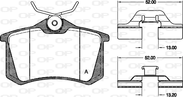 Brake Pad Set, disc brake (BPA0263.03)