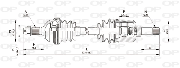 Drive Shaft (DRS6218.00)