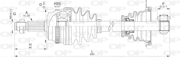 Drive Shaft (DRS6212.00)